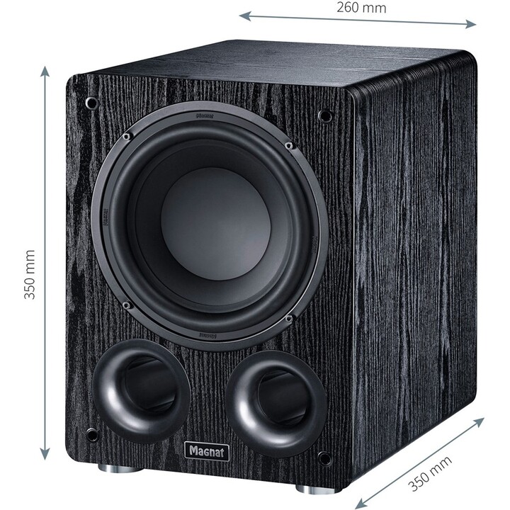 Magnat Alpha RS8 Aktiver Subwoofer 80 W Schwarz