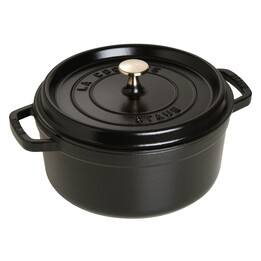 Staub La Cocotte cocotte ronde en fonte 24 cm noire