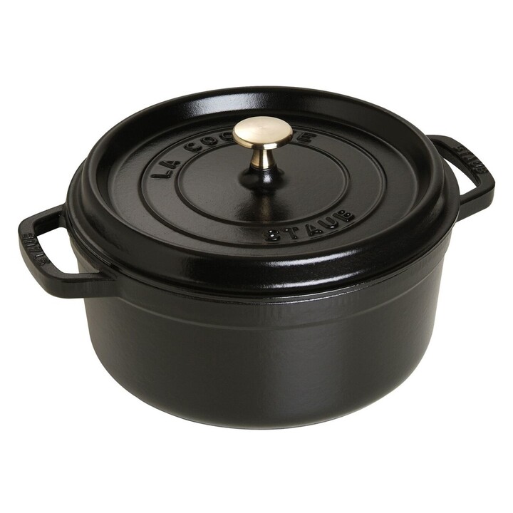 Staub La Cocotte cocotte ronde en fonte 24 cm noire