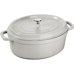 Staub Pentola Ovale In Ghisa - 3,2 L, Tartufo Bianco