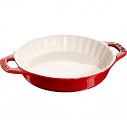 Staub Round Ceramic Cake Platter - 1.2 ltr, Red