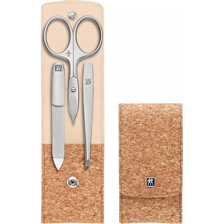 ZWILLING Twinox set de manicura 97690-006-3 - estuche de corcho 3 piezas