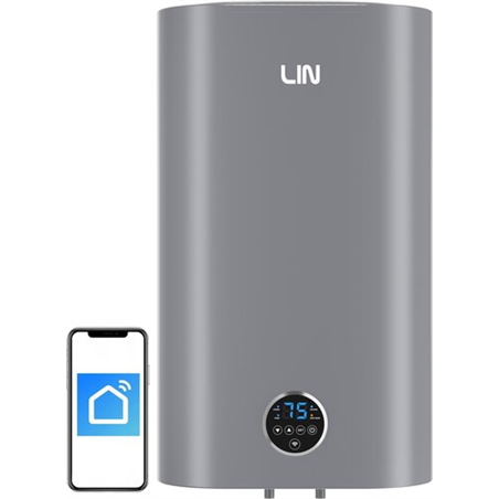 Bojler elektryczny LIN LIFVD1 80L szary z WI-FI