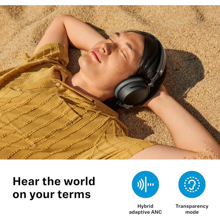 Sennheiser ACCENTUM Plus Wireless ANC Táctil Negro - Auriculares inalámbricos