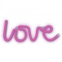 Neon Light Forever Light Neon LED Love Pink/ Battery and USB Powered