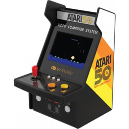 Meu arcade micro player pro atari 100 jogos 6,75" dgunl-7013