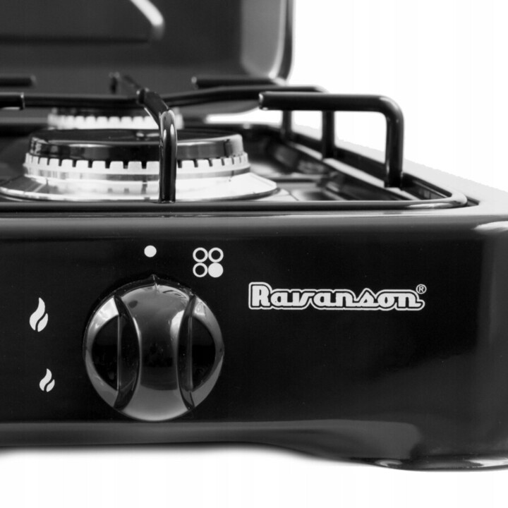 Fogão a gás Ravanson K-03TB 3 bocas preto