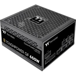 Fonte de alimentação Thermaltake Toughpower 650W Gold 20 + 4 pinos ATX preta