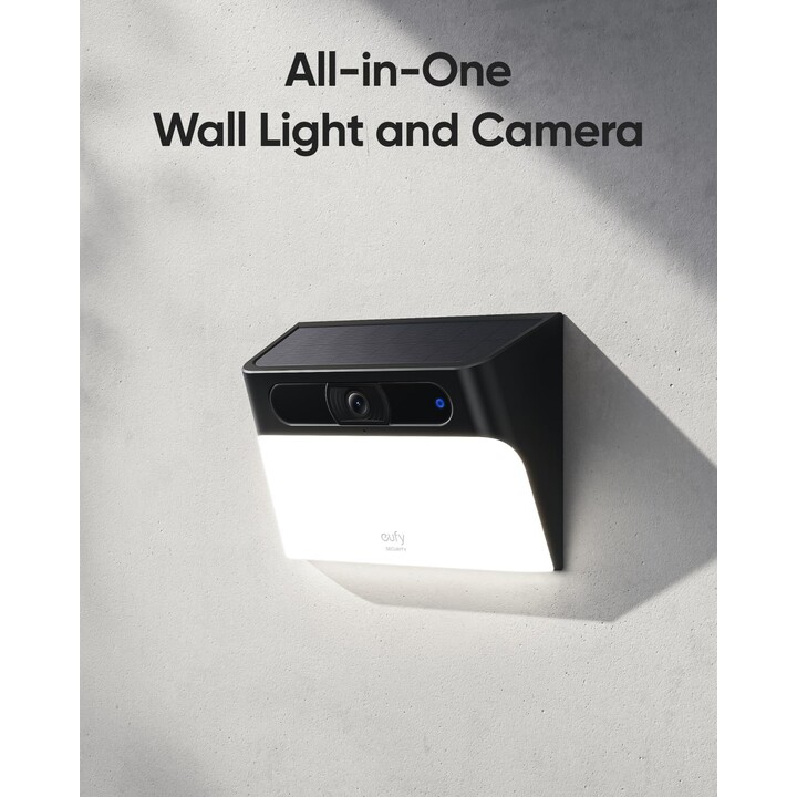 Eufy Security S120 Nachtsicht 2K Solarpanel Schwarz/Weiß - Sicherheitskamera