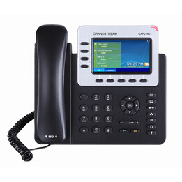 Grandstream Networks GXP-2140 téléphone fixe Noir 4 lignes TFT