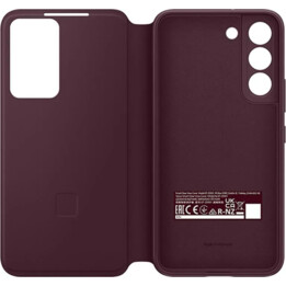 Samsung S906 S22+ Smart Clear View Cover Bordeaux EF-ZS906CE