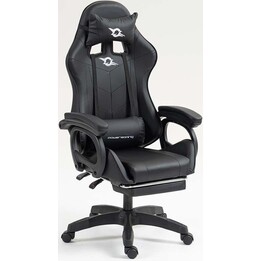 Silla Gaming PowerGaming 7 Punti Massaggio con Reposapiés Negra