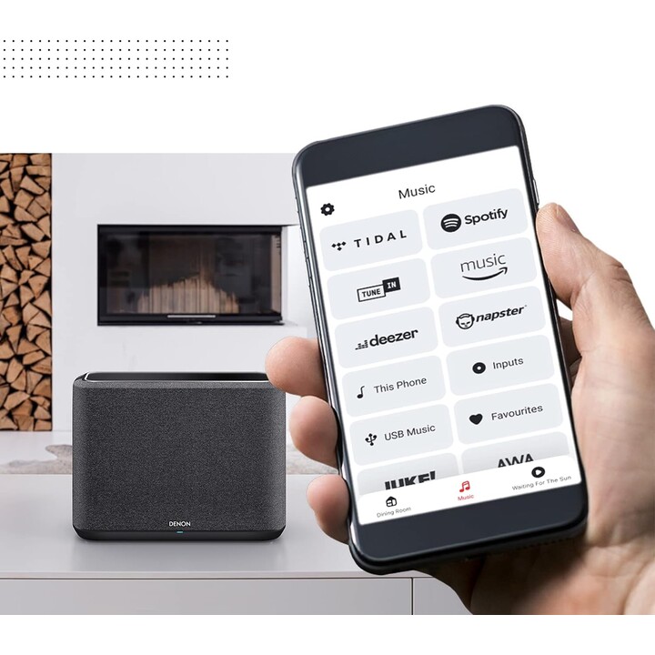 Denon Home 550 Smart Dolby Atmos 3D DTS:X HEOS eARC HDMI Nero - Barra sonora