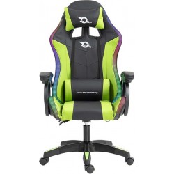 Silla Gaming PowerGaming LED RGB Verde/Negra