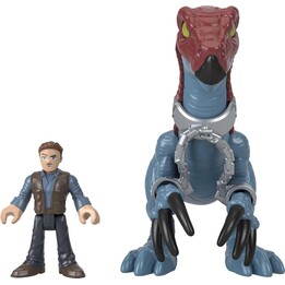 Fisher-Price Jurassic World Imaginext Dinosaur Therizinosaurus & Owen GVV63 MATTEL