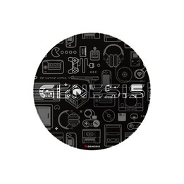 GENESIS Tellur 300 Round Gear Protective Floor Mat, 100cm, Black | Genesis Protective Floor Mat Tellur 300 Round Gear Polyester 