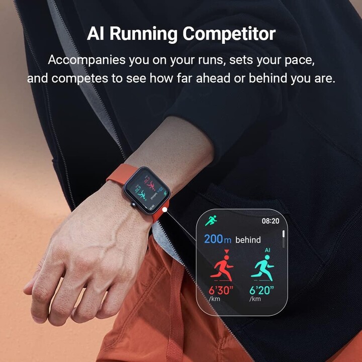 Xiaomi Maimo Watch Noir/Bracelet Orange - Montre Connectée