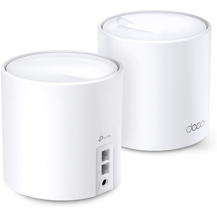 TP-LINK Deco X20 (confezione da 2) Router Wireless Dual Band Gigabit Ethernet (2,4 GHz / 5 GHz) Bianco