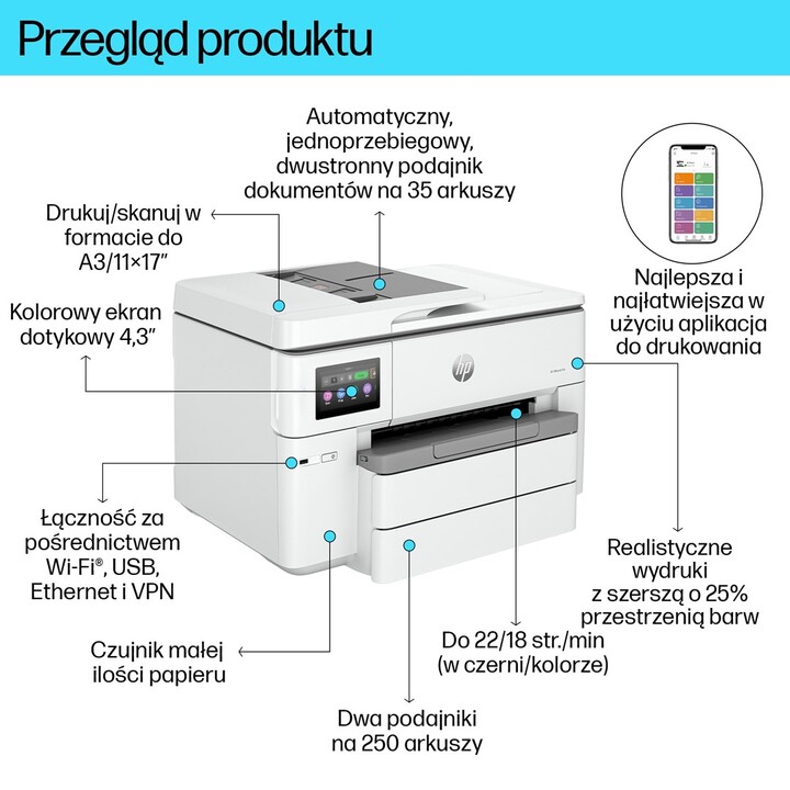 Multifunction printer HP OfficeJet Pro 9730e