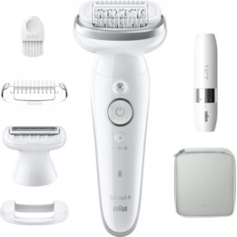 Braun Silk-épil 9 9-341 Epilierer 40 Pinzette Weiß