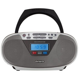 Aiwa BoomBox BBTU-400SL/ 6W/ Radio CD Argent