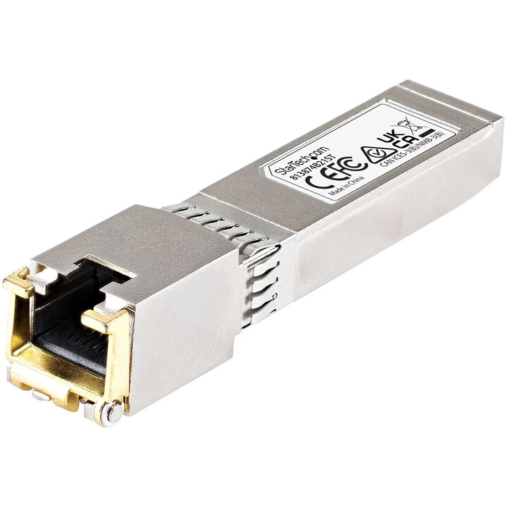 StarTech.com 813874B21ST módulo de transcetor de rede Cobre 10000 Mbit/s SFP+