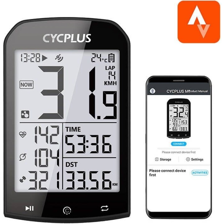 Cycplus M1 GPS BLE/ANT+ Black - Cycle computer