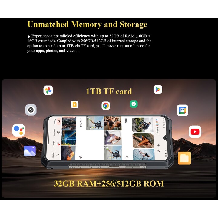 Cubot KingKong X 16GB 512GB Dual Sim Nero
