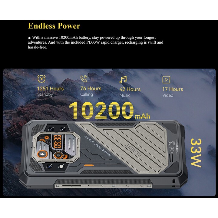 Cubot KingKong X 16GB 512GB Dual Sim Nero