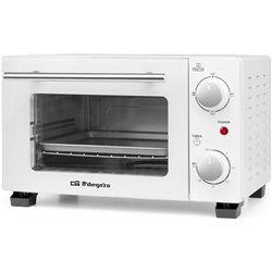 Four de table Orbegozo HO 975/ 800 W/ Capacité 10 L/ Blanc