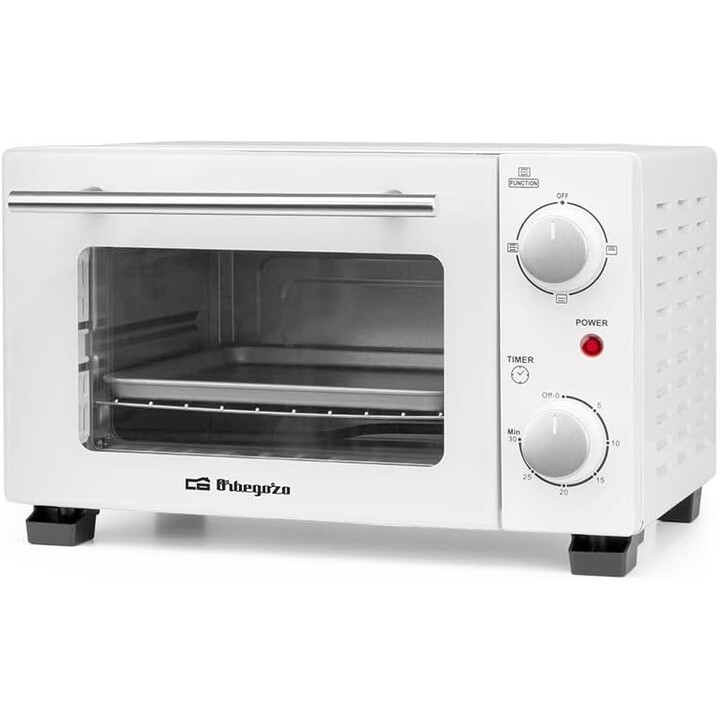Forno da tavolo Orbegozo HO 975/ 800 W/ Capacità 10 L/ Bianco