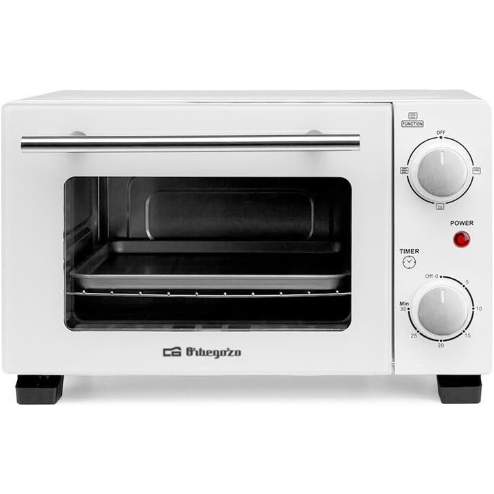 Forno da tavolo Orbegozo HO 975/ 800 W/ Capacità 10 L/ Bianco