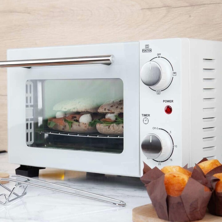 Forno de Mesa Orbegozo HO 975/ 800W/ Capacidade 10L/ Branco