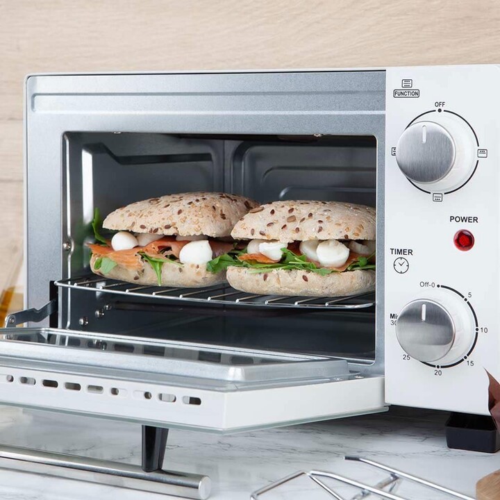 Forno de Mesa Orbegozo HO 975/ 800W/ Capacidade 10L/ Branco