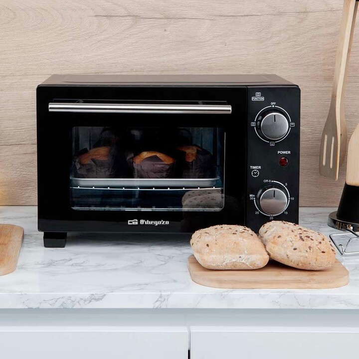 Forno da tavolo Orbegozo HO 985/ 800 W/ Capacità 10 L/ Nero