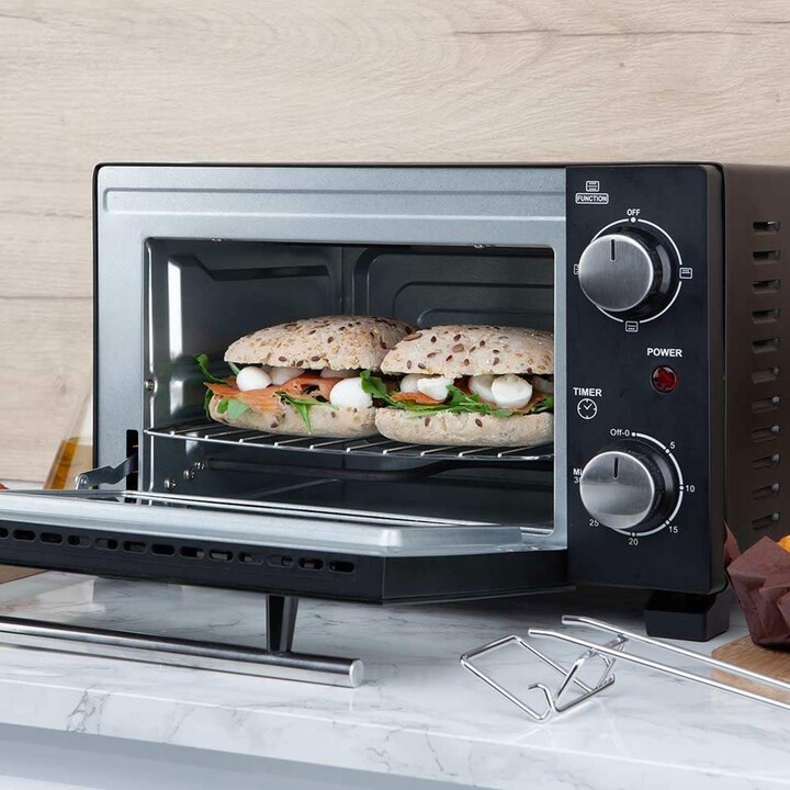 Forno de Mesa Orbegozo HO 985/ 800W/ Capacidade 10L/ Preto