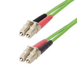 StarTech.com 3m LC zu LC (UPC) OM5 Multimode Glasfaserkabel, 50/125µm Duplex LOMMF Zipcord, 40G/100G, Biegeunempfindlich, Kleine