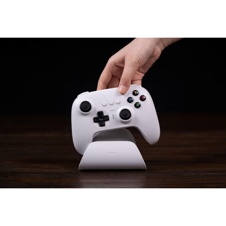 Manette de jeu 8BitDo Ultimate WiFi 2.4G avec base de chargement blanc - Manette Nintendo Switch/Smartphone/PC