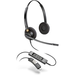 Poly EncorePro 525 Fone de ouvido USB-A e USB-C - Acoustic Hearing Protection