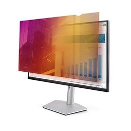 StarTech.com 27-inch 16:9 Gold Monitor Privacy Screen, Reversible Filter w/Enhanced Privacy, Glossy Computer Security Filter, Re