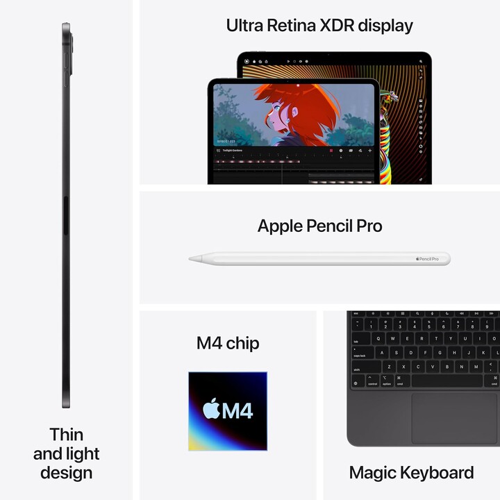 Apple iPad Pro 13 2024 Nano 2TB WiFi Prata