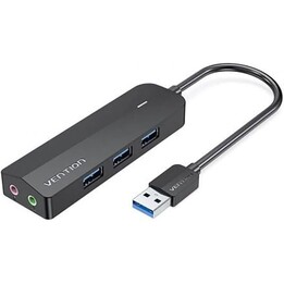 Hub USB 3.0 com placa de som Vention CHIBB/ 3xUSB/ 1xMicroUSB PD