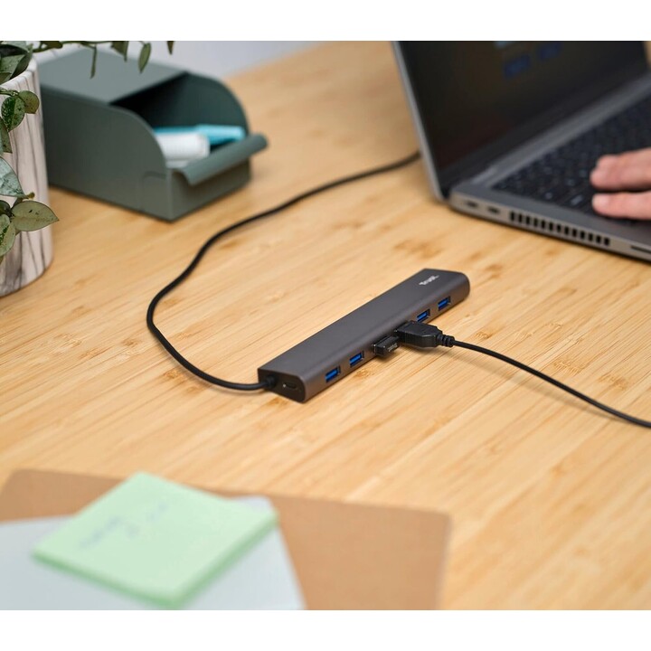 Trust Concentrador USB 3.2 Gen1 Trust Halyx 7xusb 1xusb-C