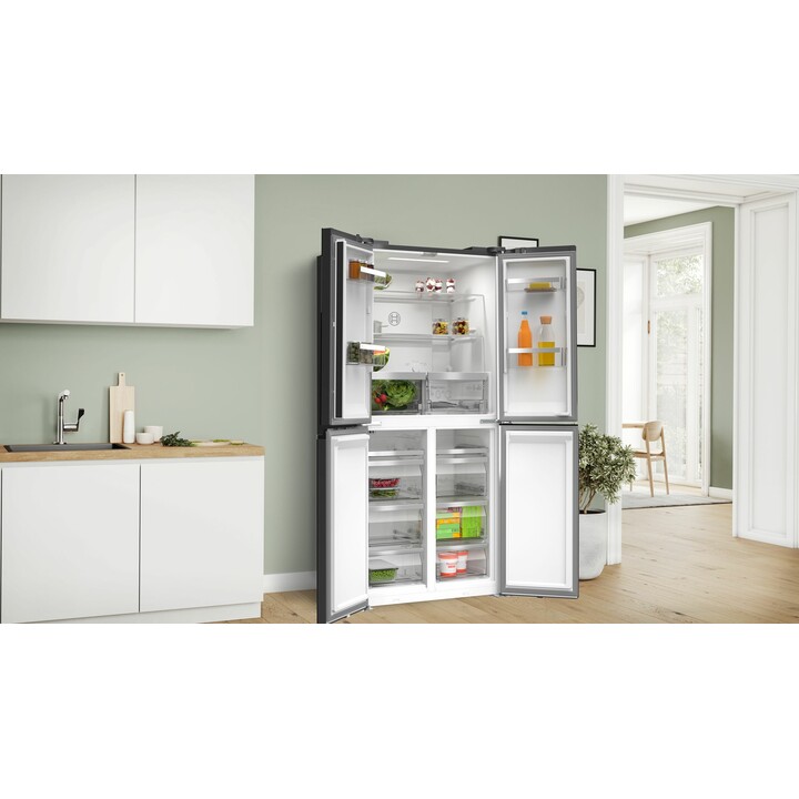 Nevera Bosch Serie 4 KMC85LBEA Puerta lado a lado Independiente 547 L E Negro