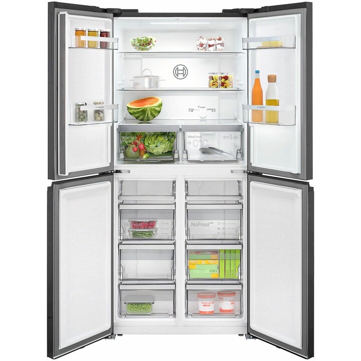 Nevera Bosch Serie 4 KMC85LBEA Puerta lado a lado Independiente 547 L E Negro