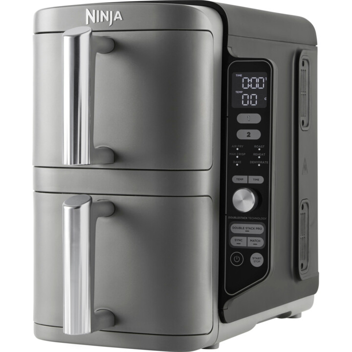 Friggitrice Ninja SL400EU Doppia 9,5 L 2470 W Friggitrice ad aria calda Nero, Grigio