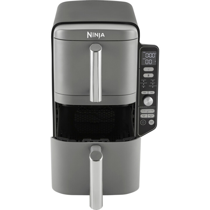 Ninja SL400EU fryer Double 9.5 L 2470 W Hot air fryer Black, Gray