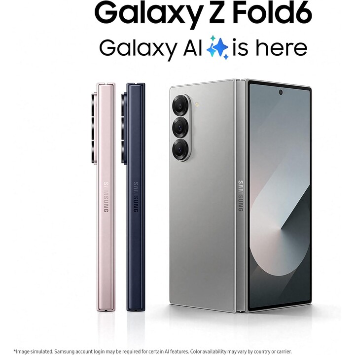 Samsung Galaxy Z Fold6 F956B 5G 12GB 512GB Dual Sim Sombra plateada