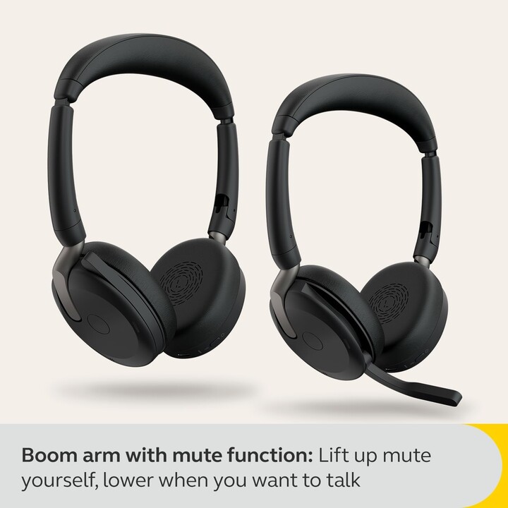 Jabra Headset Evolve2 65 Flex USB-A UC Stereo headphones