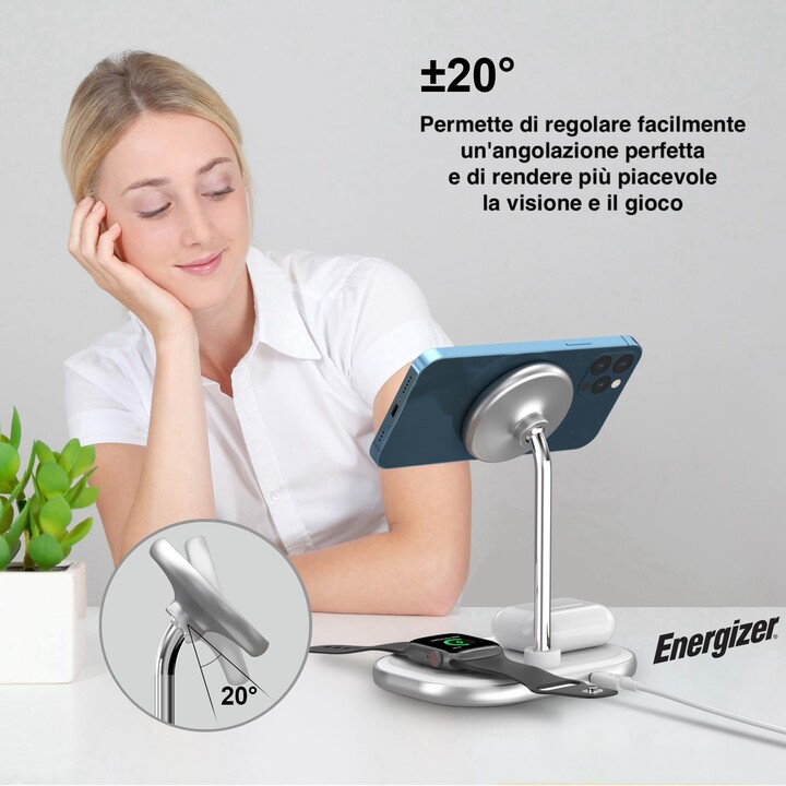 Wireless Charging Station Mag Safe 15W High Quality Aluminum Airpods iwatch Ultra Fast Charging